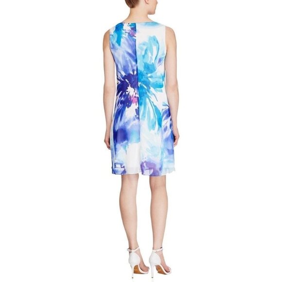 AMERICAN LIVING Floral Printed Sleeveless Shift Mini Dress - Picture 2 of 2